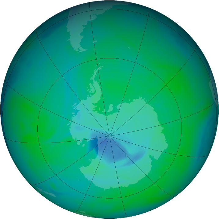 Ozone Map 2005-12-17
